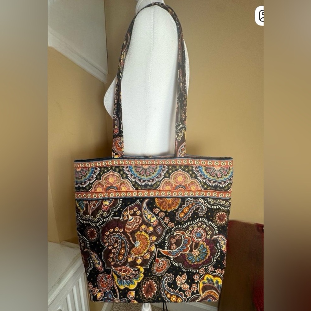 Authentic Vera Bradley Premium Cotton Floral  Paisley Shoulder Bag  Multicolor